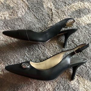 Coach sling back heels